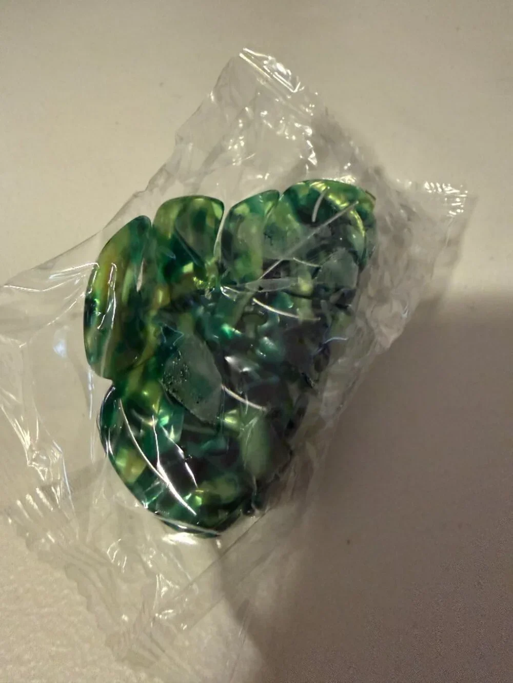 Green Monstera Leaf Claw Clip Hair Accessory
